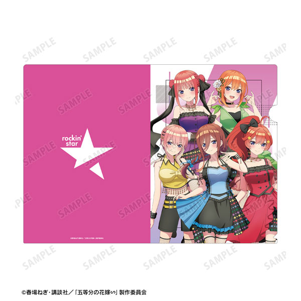 五等分の花嫁∽ rockin’starコラボ 描き下ろし 集合 ロックアイドルver. クリアファイル[アルマビアンカ]