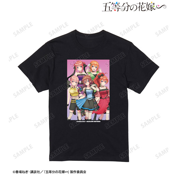 五等分の花嫁∽ rockin’starコラボ 描き下ろし 集合 ロックアイドルver. Tシャツ メンズ XL[アルマビアンカ]