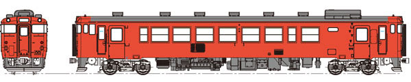 TW-K40-500DT 国鉄キハ40-500代首都圏色、動力なし[トラムウェイ]