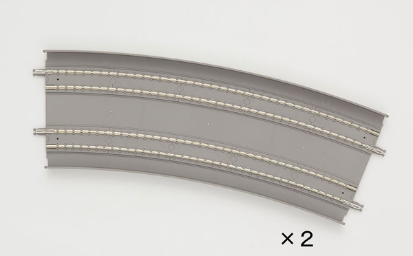 1169 複線スラブカーブレールDC539・502-22.5-SL(F)(2本セット)[TOMIX]