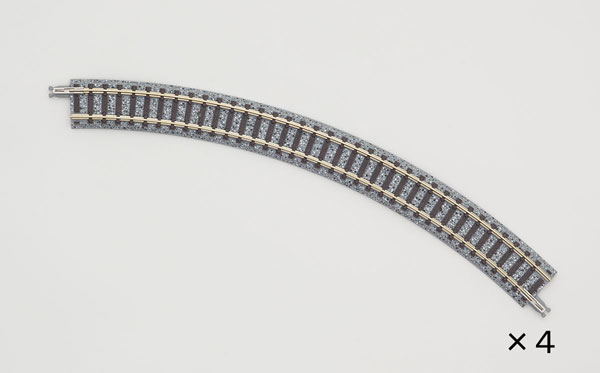 1855 カーブレールC243-45(F)(4本セット)[TOMIX]