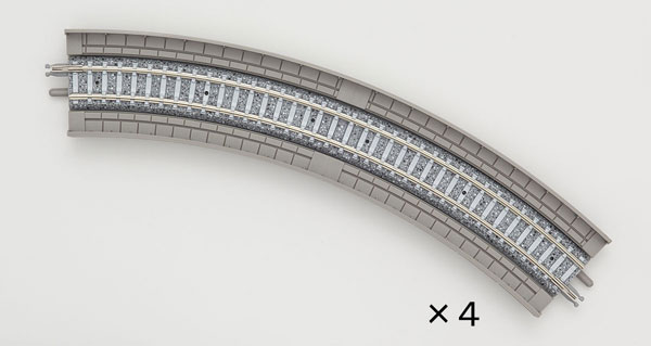 1873 高架橋付PCレールHC243-45-PC(F)(4本セット)[TOMIX]