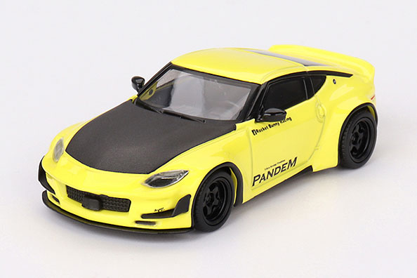 1/64 Pandem Nissan Z イカズチイエロー(右ハンドル)[MINI GT]