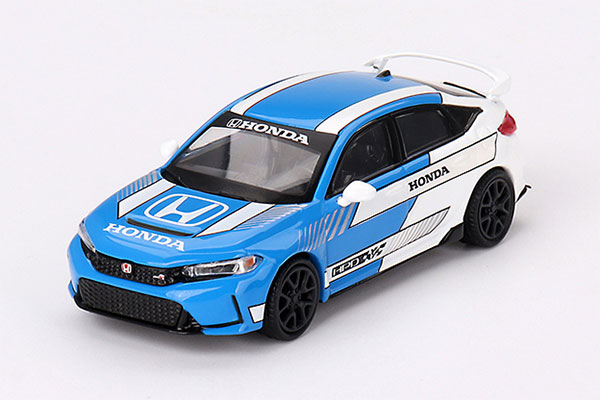 1/64 Honda シビック Type R 2023 #3 ペースカー ブルー(左ハンドル)[MINI GT]