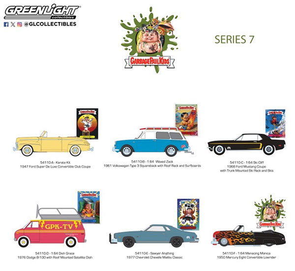 1/64 Garbage Pail Kids Series 7 6種セット[グリーンライト