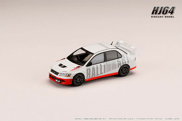 1/64 三菱ランサーエボリューション 7 GSR RALLIART スコーティアホワイト[ホビージャパン]