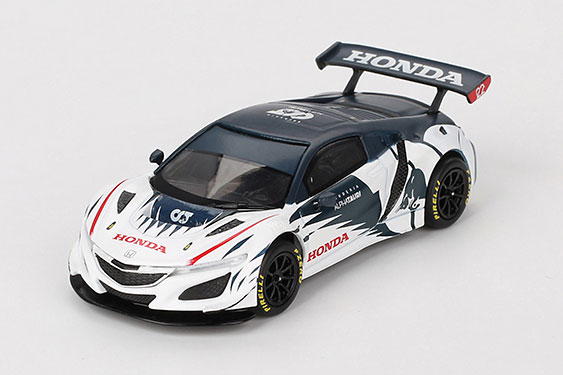 1/64 ホンダ NSX GT3 EVO レッドブル フォーミュラ ニュルブルクリンク 2023 アルファタタウリ 角田 裕毅(左ハンドル)[MINI GT]