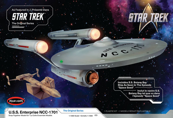 1/1000 スター・トレック 宇宙大作戦 U.S.S. エンタープライズ NCC-1701 (スナップキット) プラモデル[ポーラライツ]