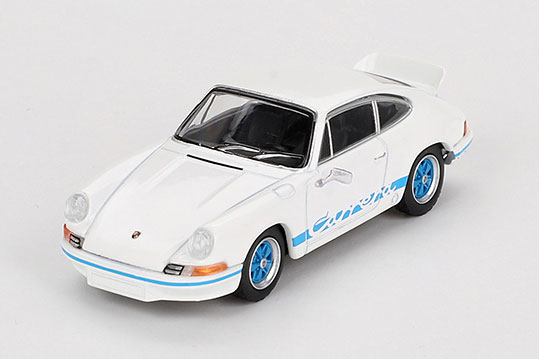 1/64 ポルシェ 911 カレラ RS 2.7 グランプリホワイト/ブルーリバリー(左ハンドル)[MINI GT]