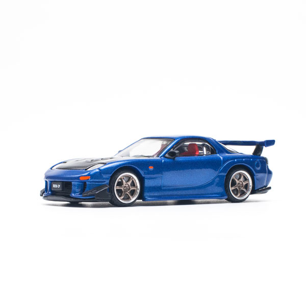 1/64 MAZDA RX-7 (FD3S) RE-AMEMIYA WIDEBODY METALLIC BLUE[POP RACE]