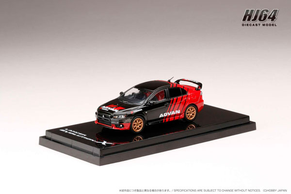 1/64 三菱 LANCER EVOLUTION X YOKOHAMA ADVAN COLOR[ホビージャパン]