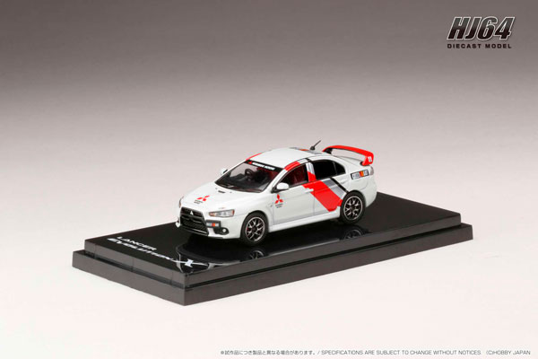 1/64 三菱 LANCER EVOLUTION X RALLIART COLOR (WHITE)[ホビージャパン]