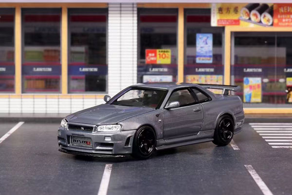 1/64 日産 スカイライン GTR R34 (NISMO) CRS VER. ガンメタリック[MOTORHELIX]