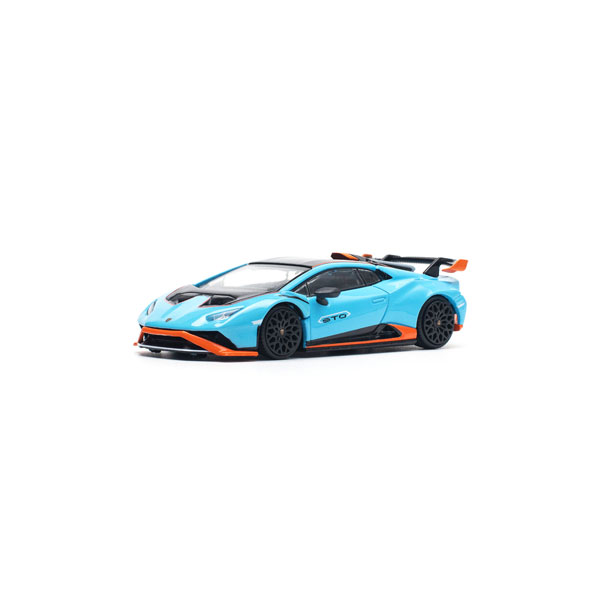 1/64 LAMBORGHINI HURACAN STO BLU LAUFEY/ARANCIO XANTO[POP RACE]