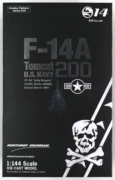 【中古】アヴィエーションファイターズ 1/144 Vol.016 F-14 Tomcat U.S. NAVY #200[エスワンフォー]