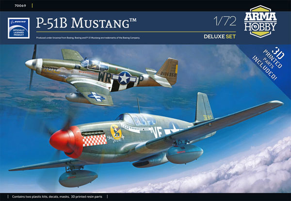 1/72 P-51B デュアルコンボデラックスエディション プラモデル[Arma Hobby]《在庫切れ》