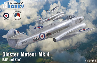 1/72 英・グロスター・ミーティアMk.4ジェット戦闘機 プラモデル