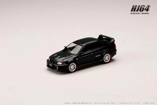 1/64 三菱ランサー GSR エボリューション 5 (CP9A) 1998 マッドフラップ付き ピレネーブラック[ホビージャパン]