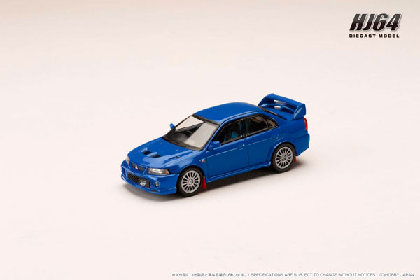 1/64 三菱 ランサー GSR エボリューション 6 (CP9A) 1999 マッドフラップ付き ランスブルー[ホビージャパン]