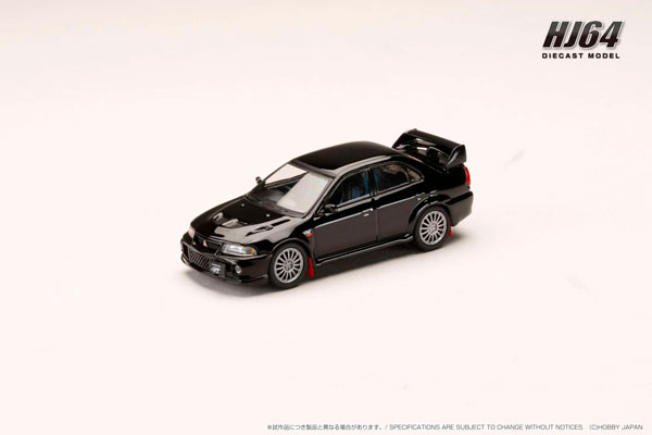 1/64 三菱 ランサー GSR エボリューション 6 (CP9A) 1999 マッドフラップ付き ピレネーブラック[ホビージャパン]