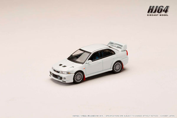 1/64 三菱 ランサー GSR エボリューション 6 (CP9A) 1999 マッドフラップ付き スコーティアホワイト[ホビージャパン]