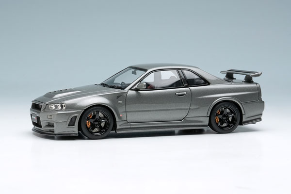 1/43 日産 スカイライン GT-R (NISMO BNR34 CRSバージョン) ダークメタルグレー  2022[メイクアップ]【送料無料】《０９月予約》