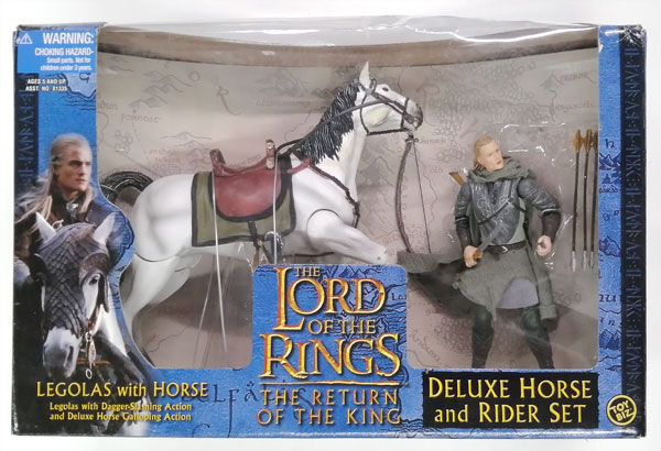 【中古】ロード・オブ・ザ・リング LEGOLAS with HORSE DELUXE HORSE and RIDER SET アクションフィギュア[トイビズ]