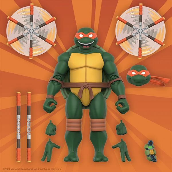 ティーンエイジ・ミュータント・ニンジャ・タートルズ TMNT wave 12/ ミケランジェロ(2003 Ver.)アルティメイト 7インチ[スーパー7]