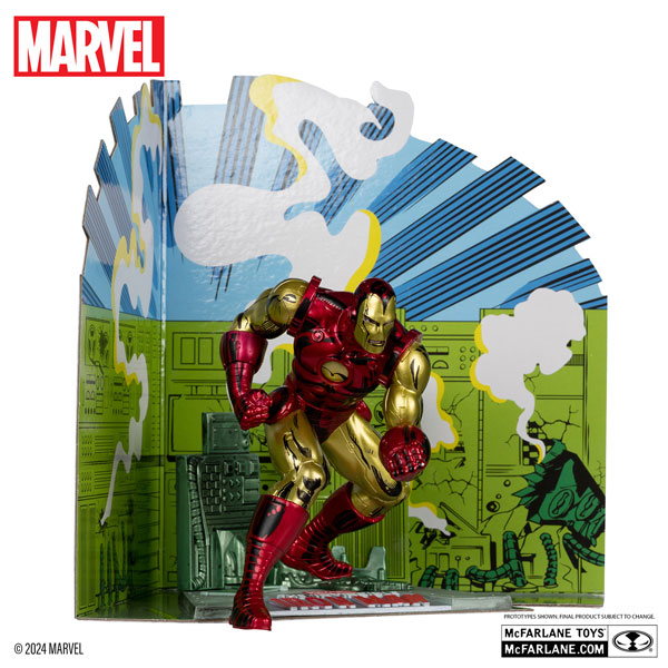 1/10 シーン・フィギュア #003 アイアンマン(ジョン・ロミータ Jr./The Invincible Iron Man Vol.1 #126)[マクファーレントイズ]