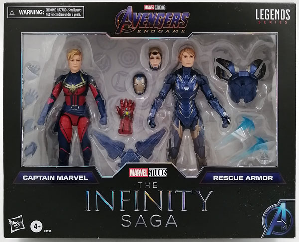 【中古】マーベル・レジェンド 6インチ・アクションフィギュア インフィニティ・サーガ キャプテン・マーベル ＆ レスキューアーマー (Amazon.co.jp限定)[ハズブロ]