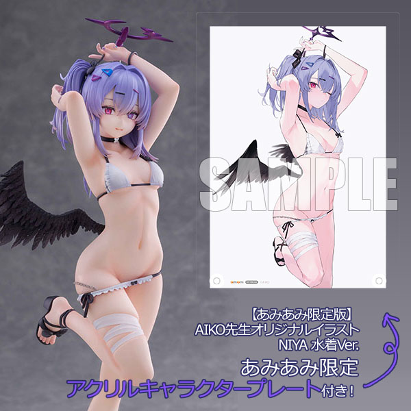 【あみあみ限定版】【あみあみ限定特典】AIKO先生オリジナルイラスト NIYA 水着Ver. 1/7 完成品フィギュア[GOLDENHEAD+]