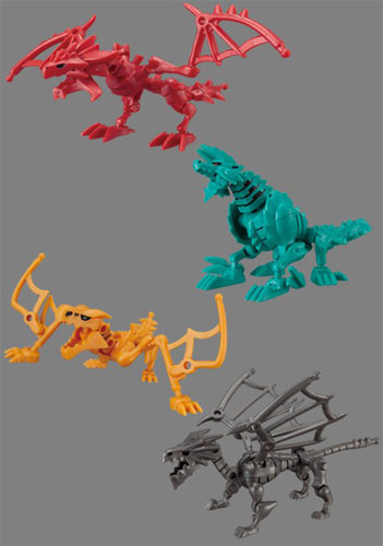 【中古】ほねほねザウルス×モンスターハンター 全4種セット[カバヤ食品]