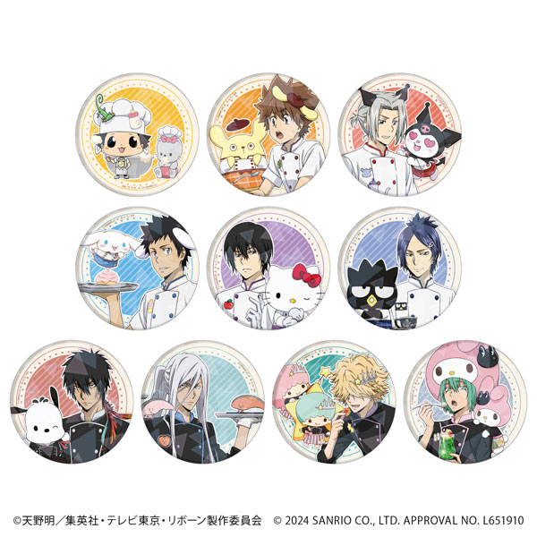 ホログラム缶バッジ(65mm)「家庭教師ヒットマンREBORN！×SANRIO CHARACTERS」02/コラボイラスト 10個入りBOX[A3]