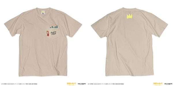 TVアニメ「王様ランキング 勇気の宝箱」キャラクターポケットTシャツ2(ヒリング) サンドベージュ XL[AIR TWOKYO]