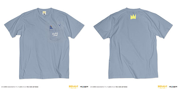 TVアニメ「王様ランキング 勇気の宝箱」キャラクターポケットTシャツ4(ボッジとピッピ) アシッドブルー L[AIR TWOKYO]《発売済・在庫品》