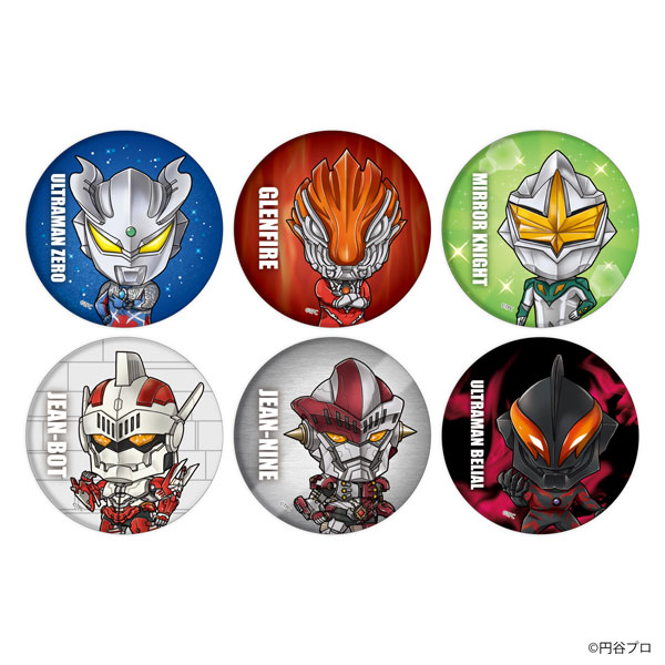缶バッジ「ウルトラマンゼロ」05/ミニキャライラスト 6個入りBOX[A3