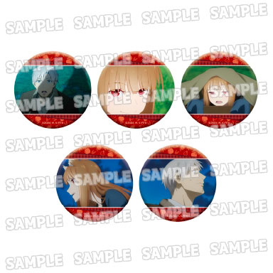 狼と香辛料 MERCHANT MEETS THE WISE WOLF 缶バッジコレクション 5個