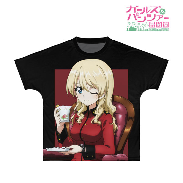 ガールズ＆パンツァー 最終章 描き下ろし ダージリン コラボウオッチ着用 フルグラフィックTシャツ ユニセックス XXXL[アルマビアンカ]