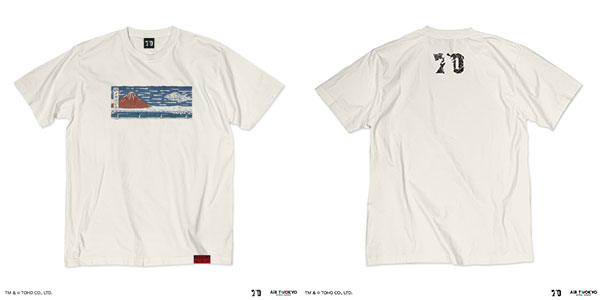 ゴジラ 70周年記念 平成・VSシリーズ シーンイラストTシャツ 3(メカゴジラ) バニラホワイト XXL[AIR TWOKYO]