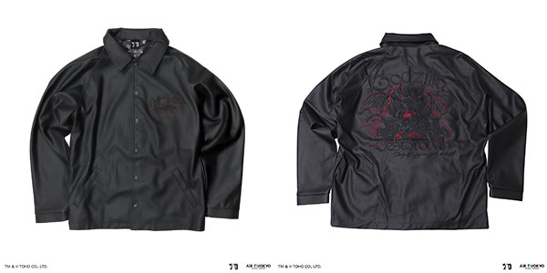 ゴジラ 70周年記念 平成・VSシリーズ 合皮ジャケット(ゴジラVSデストロイア) ブラック L[AIR TWOKYO]【送料無料】《発売済・在庫品》