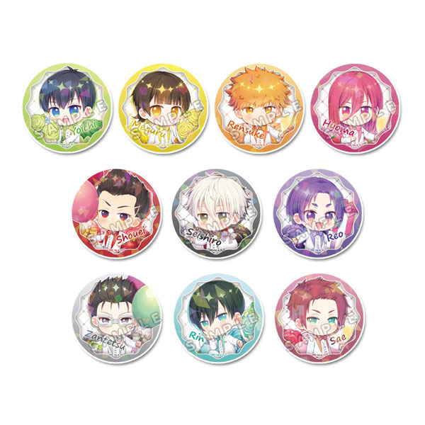 ブルーロック ぷちちょこ トレーディングホログラム缶バッジ お祝い 10 