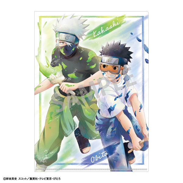 NARUTO-ナルト- 疾風伝 A4シングルクリアファイル はたけカカシ＆うちはオビト ペイント カミアニTOUCH[カミオジャパン]