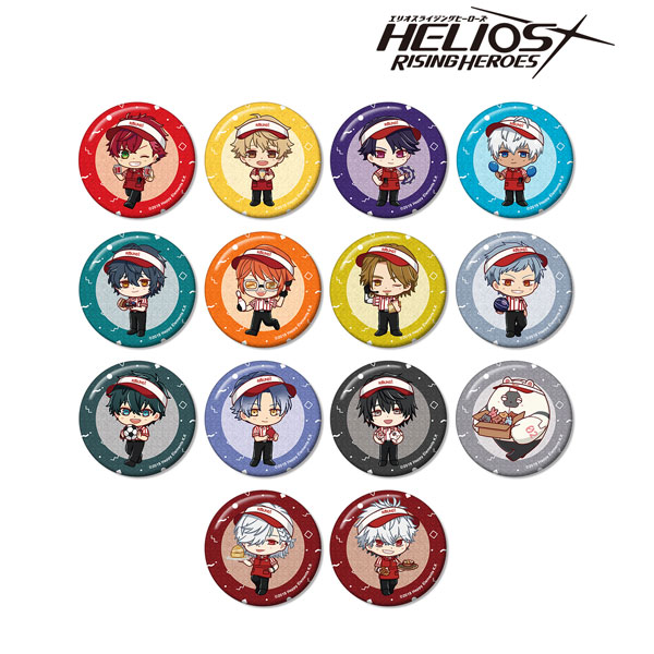 HELIOS Rising Heroes トレーディング ちびキャラ グリッター缶バッジ ver.A 14個入りBOX[アルマビアンカ]《在庫切れ》