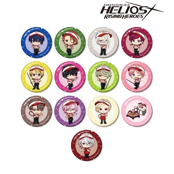 HELIOS Rising Heroes トレーディング ちびキャラ グリッター缶バッジ ver.B 13個入りBOX[アルマビアンカ]《在庫切れ》