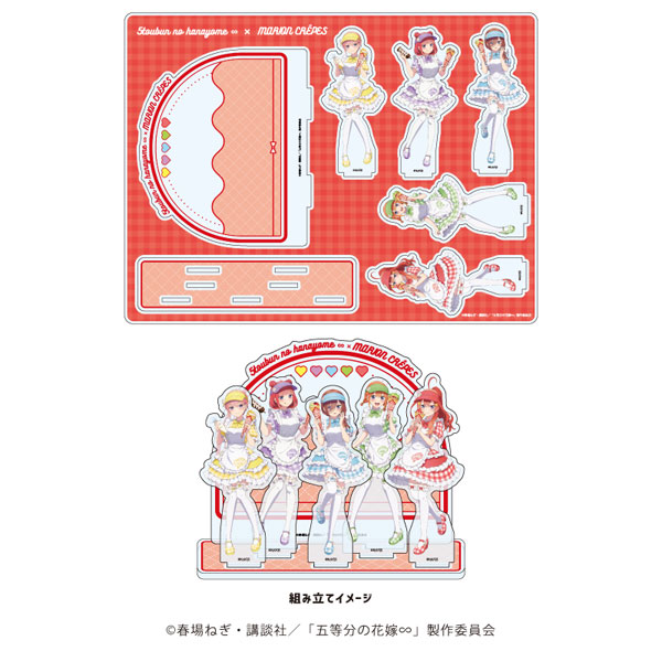 アクリルジオラマ「五等分の花嫁∽」 クレープ店員ver.(描き