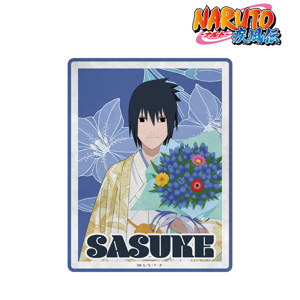 NARUTO-ナルト- 疾風伝 描き下ろし うちはサスケ トラベルステッカー 〈うちはサスケ バースデーver.〉[アルマビアンカ]《在庫切れ》