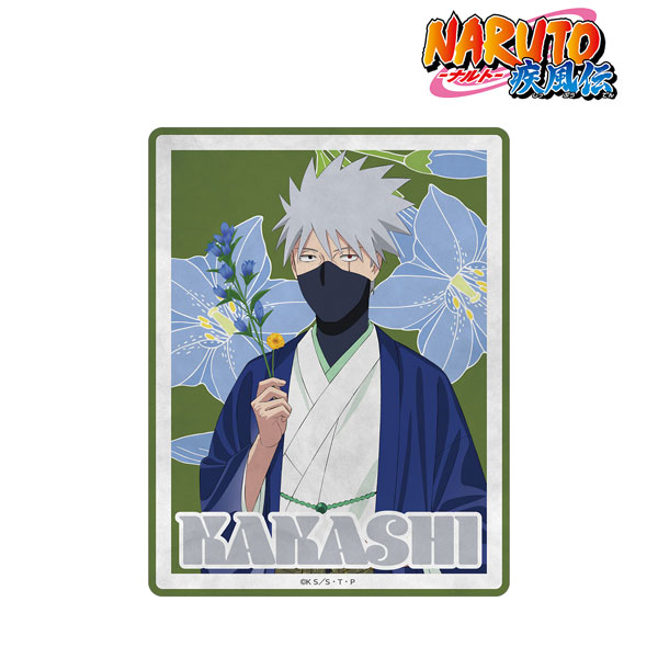 NARUTO-ナルト- 疾風伝 描き下ろし はたけカカシ トラベルステッカー 〈うちはサスケ バースデーver.〉[アルマビアンカ]《在庫切れ》