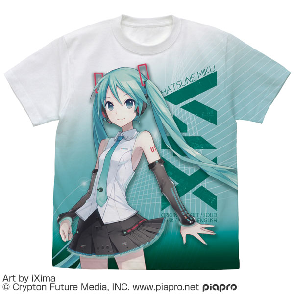 初音ミク V4X フルグラフィックTシャツ/WHITE-S[コスパ]