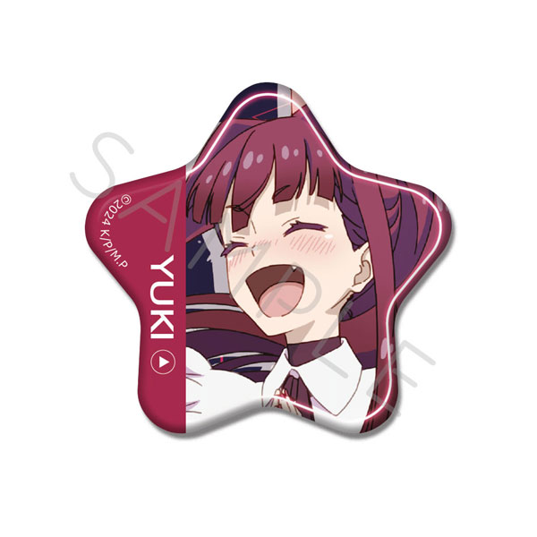 TVアニメ『真夜中ぱんチ』星型缶バッジ F(ゆき)[シンク