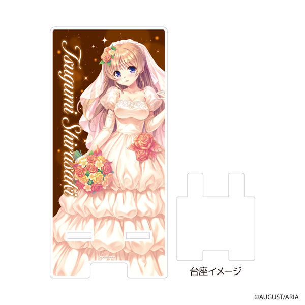 スマキャラスタンド「大図書館の羊飼い」01/白崎つぐみ ウェディングドレスver.(描き下ろしイラスト)[A3]《在庫切れ》